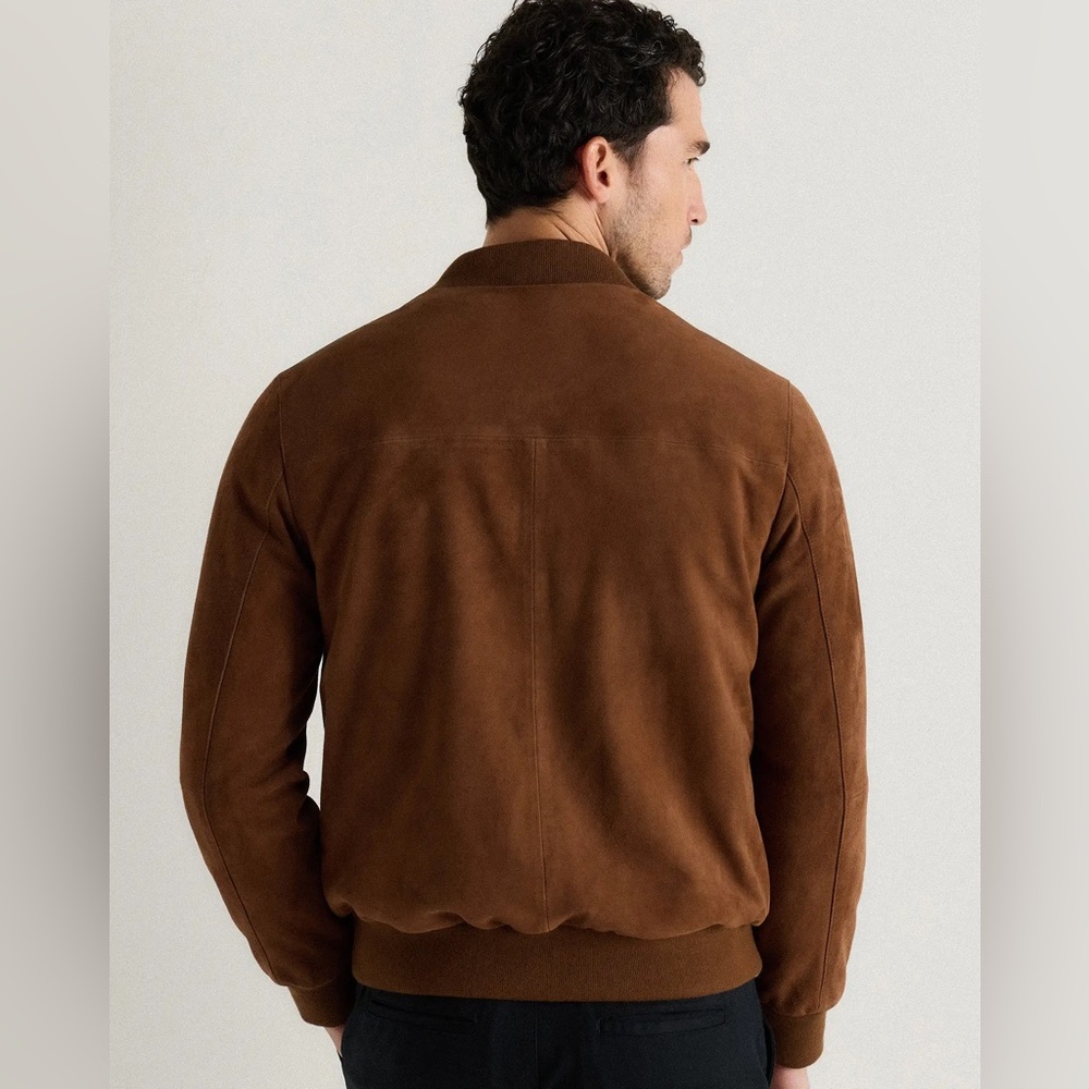 Quince Men‎ 100% Suede Bomber Jacket Dark Chestnut Brown
Outerwear L - Picture 7 of 13